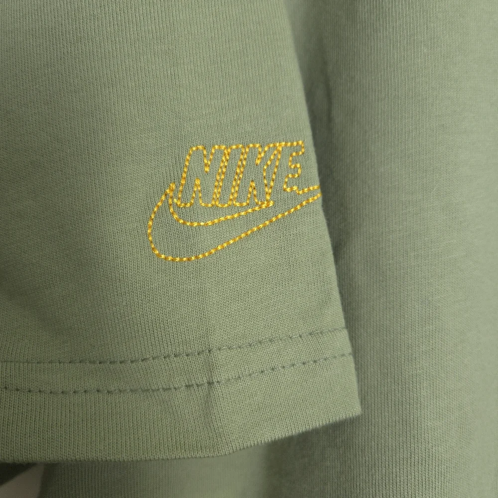 Nike Sportswear Loose Fit Sole Craft Embroidered‎ Olive Green T-Shirt 2XL